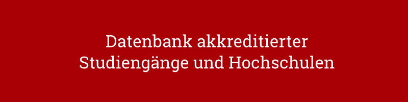 Datenbank akkreditierter Studiengänge und Hochschulen